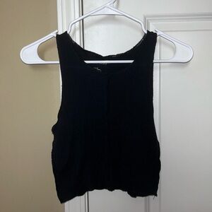 American Eagle Outfitters Black Knit Tank Top
